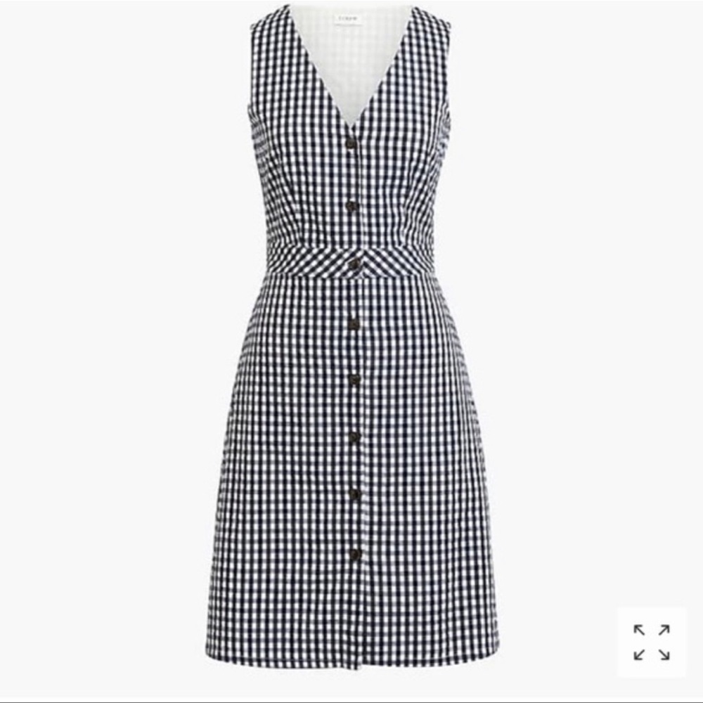 J.Crew Gingham Button-Down Dress
